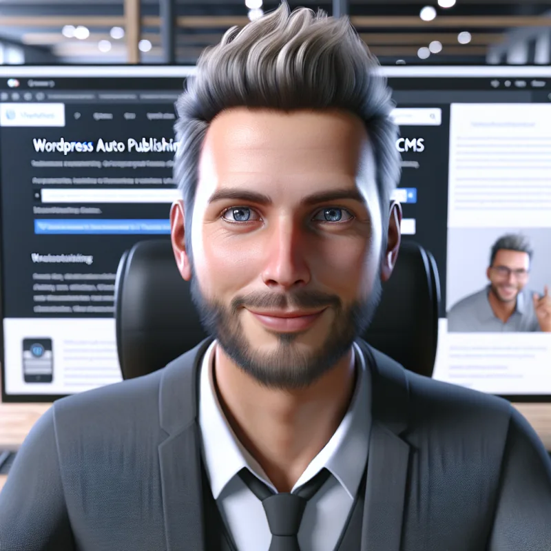 Effortless Wordpress Auto Publishing service - Professional with face visible