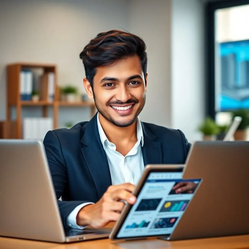 Crafting Unique Web Design Experiences service - Professional with face visible